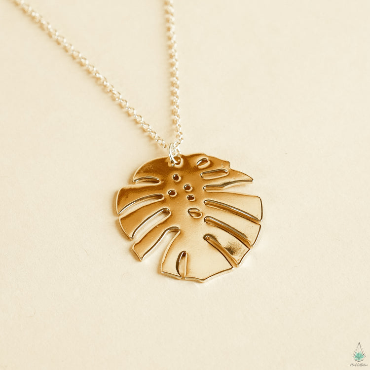 Monstera Leaf Necklace