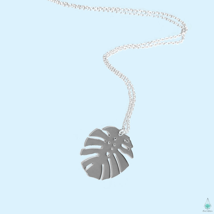 Monstera Leaf Necklace