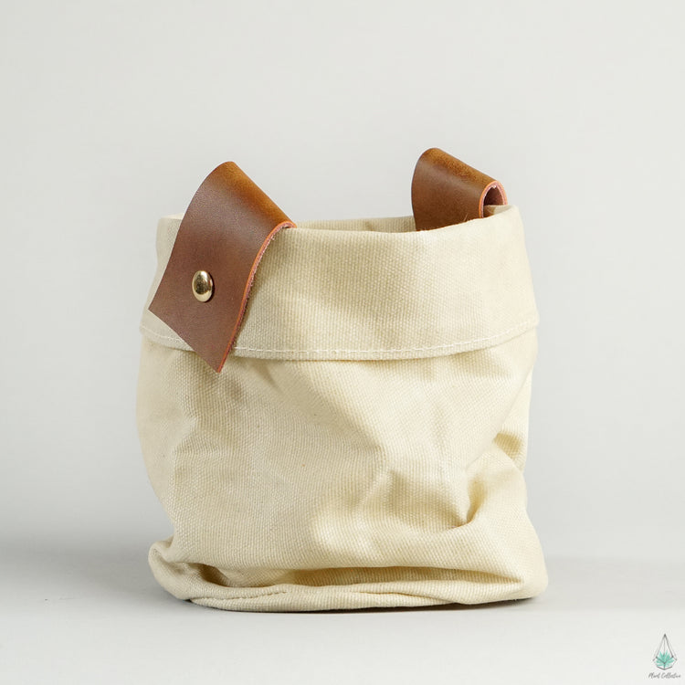 Waxed Canvas Bag Planter