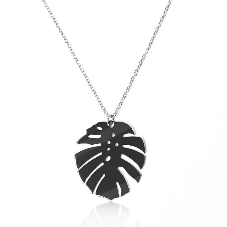 Monstera Leaf Necklace